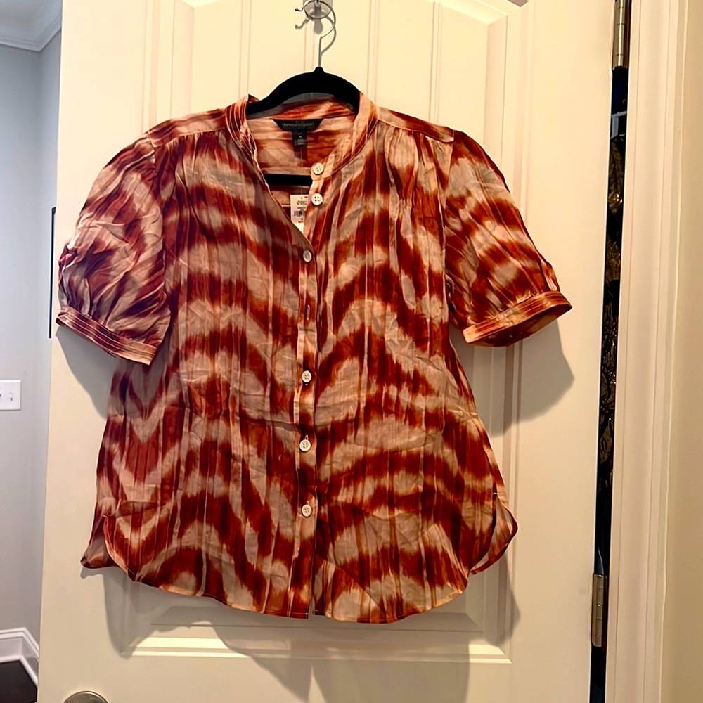 Banana Republic Zebra blouse